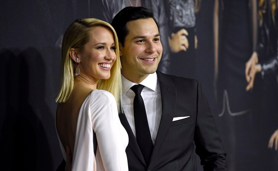 Anna Camp (L) and Skylar Astin arrive at the Los Angeles premiere of Pitch Perfect 3 at the Dolby Theatre. AP Anna Camp (L) and Skylar Astin arrive at the Los Angeles premiere of Pitch Perfect 3 at the Dolby Theatre. AP